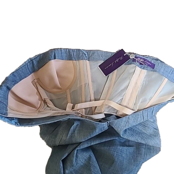 RALPH Lauren Purple Label Strapless Dress - Picture 8 of 12